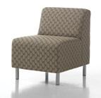 armless chair 6410-11 24.00w 29.50d 31.00h seat height 18.