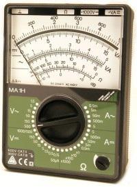 4 Analog multimeter 0...500V (DC1000V)/5A, 1-500kOhm LM1101 1 Analog multimeter for the measurement of DC and AC voltages, DC and AC currents, resistance and DB values and impedances.