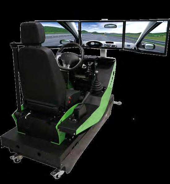A driving simulator necessary involves a