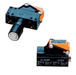 Vacuum switches, inductive universal Converts a vacuum level to a digital signal, 24 VDC. Vacuum-actuated membrane linked to a proximity-inductive universal switch.