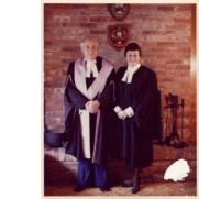 The photograph is believed to have been taken in January 1974, at the time of his appointment as a County Court judge.