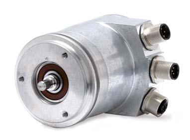 ROC/ROQ 400 series Absolute rotary encoders Synchro flange Solid shaft for separate shaft coupling Fieldbus interface =