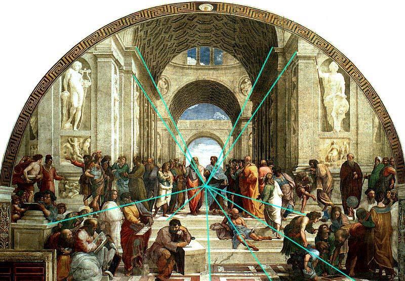 Example pre-renaissance often show poor understanding of perspective Raphael's "The