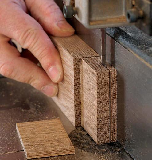 Drawbore pins pull everything together for a clamp-free glue-up. If you d like, you can leave out the Quick bridle joint at the bandsaw Start with the slot.