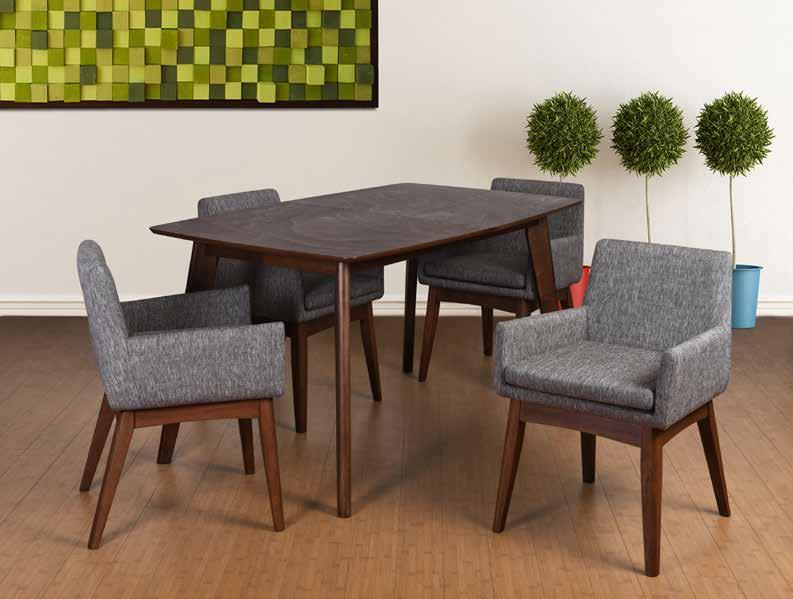 OVAL TABLE COLE WITH DALIA CHAIRS DINING SET.