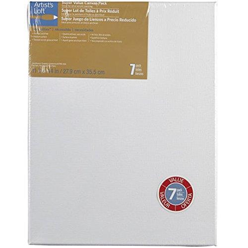 CHEAP NOT CHEAP Artist s Loft (Michaels) Necessities 11 x 14 cotton acrylic primed pack of 7 canvases from
