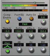 to some external event (this allows the compressor to be used like a ducker or for other creative effects). Often, you will want to compress the signal before you equalize it.