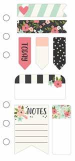 planners BLOOM Sticky Notes #7948 6 per unit (10) sheets each of 6 designs,
