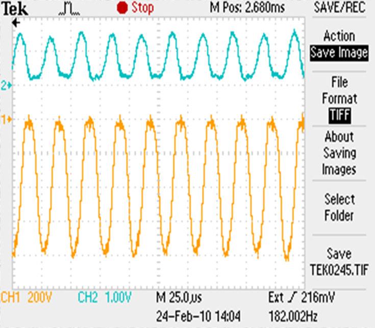 Pulse duration (voltage oscillation) is in the range of 5-20 µs. 3.