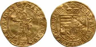 Very Fine to Extremely Fine $300-400 24 24 GERMAN STATES, WORMS, FREE IMPERIAL CITY, GOLDGULDEN, 1618 3.14 grams. KM-49, Fr-3536.