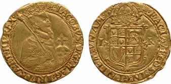 Extremely Fine $1,200-1,500 30 GREAT BRITAIN, GEORGE I, GOLD 1/4 GUINEA, 1718 2.02 Grams. KM-555. Even wear overall with a pleasing green-gold appearance.