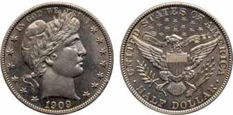 Even close examination fails to reveal any noteworthy marks or imperfections. The 1909 Philadelphia issue is the most available Barber half dollar for that year with a mintage of nearly 2.