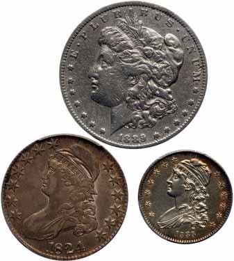 Close examination reveals a couple of tiny marks on the obverse, but these hardly limit the grade. A personal examination is recommended.