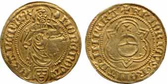 13 13 GERMAN STATES, COLOGNE, DIETRICH II OF MÖRS (1414-1463), GOLDGULDEN, ND (1419-25) 3.43 grams. Fr. 794. Obverse: St.