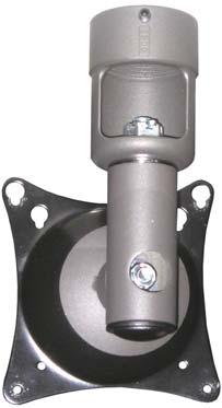 VESA 100: Secure the VESA 75/100 mounting bracket to the VESA 75 Using the four M4 x 10 Phillip screws.