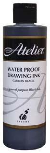 process. Dries white. Can be mixed with paint to produce a colored ground or painted over once dry.