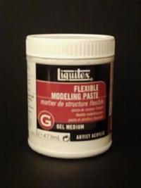 Flexible Modeling Paste - Dries to a very hard yet flexible surface once completely cured so it can be used on either a rigid or flexible support.