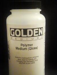 Polymer Medium/Acrylic Medium - The Polymer Medium comes in gloss or matte.