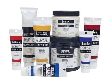 Liquitex Acrylic Ranges Heavy Body Exceptionally smooth, thick buttery consistency Retains brush strokes and palette knives marks Great