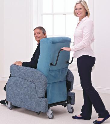 Porta Chair can also operate on a rechargeable battery.