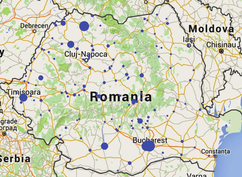 Mai mult decat atat, daca privim structura exporturilor romanesti in functie de numarul de firme exportatore in fiecare sector (figura 1) constatam cu usurinta ca exporturile romanesti catre SUA nu