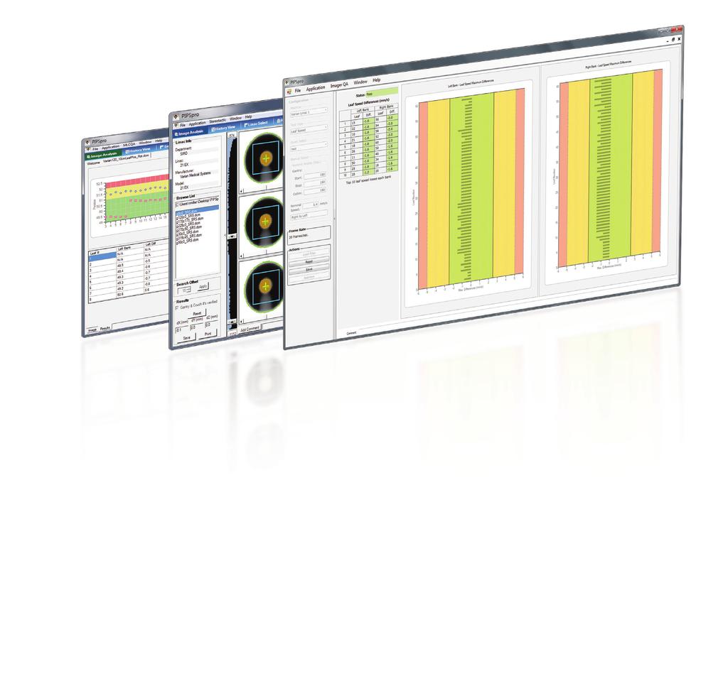 TG-142 Made Easy Designed with a convenient and optimized workflow in mind Why thousands of users in over 700 clinics choose PIPSpro as their TG-142 software: Simple, clean and consistent user