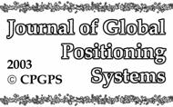 Journal of Global Positioning Systes (23) Vol. 2, No.