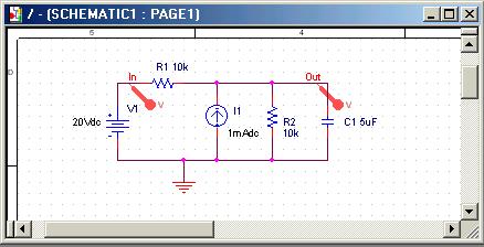 2. You can also add traces using the "Voltage Markers" in the schematic. From the PSPICE menu select MARKERS/VOLTAGE LEVELS. Place the makers on the Out and In node.