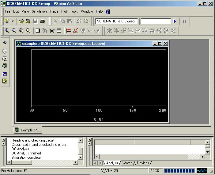 2.3 Step 3: Displaying the simulation Results PSpice has a user-friendly interface to show the