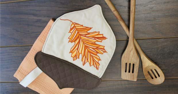 Autumn Acorn Potholder An insulated pot holder stitched in a fun acorn shape is the perfect fall update for your kitchen.
