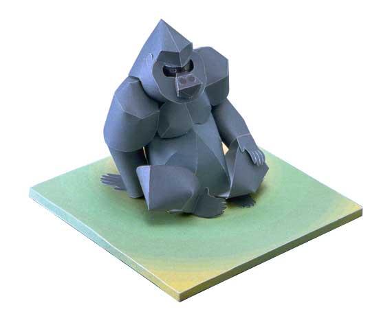 Thank you for downloading this paper craft model of the Gorilla.