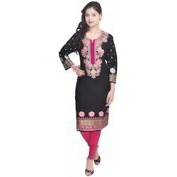 LEHANGA SKIRTS & KURTIS Rajasthani Block Print Cotton Skirt 233 Round Neck