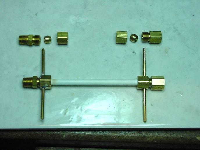 ¼ Fiberglass Coil Support ¼ Compression-to- 1/8NPT Male ¼