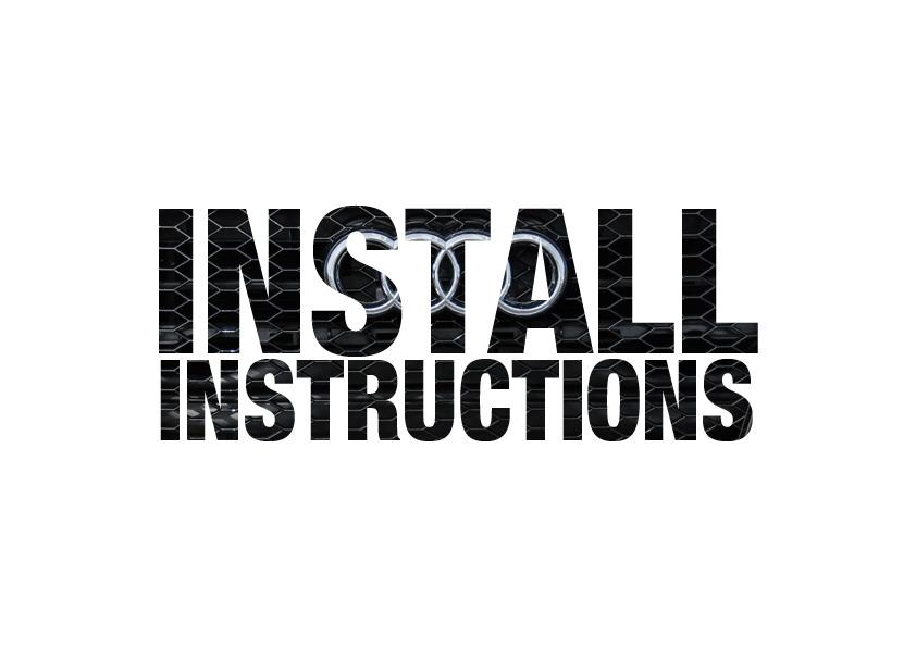 Install instructions B8 A4/S4