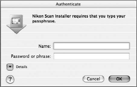 1 2 3 4 Insert the Nikon Scan CD into the CD-ROM drive A Nikon Scan 4 CD icon will appear on the desktop. Double-click the icon to open the Nikon Scan 4 window.