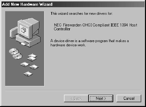Windows 98 SE The first time the computer is