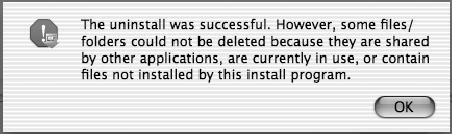 Uninstall Select Uninstall from the menu at the top left corner of the installer dialog and