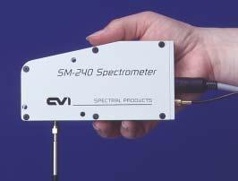 SM240 Hand-held CCD Compact system, can be handheld or securely mounted. Flexible optical input direct to slit or via fiber. Designed from the ground up for applications. Impact resistant housing.