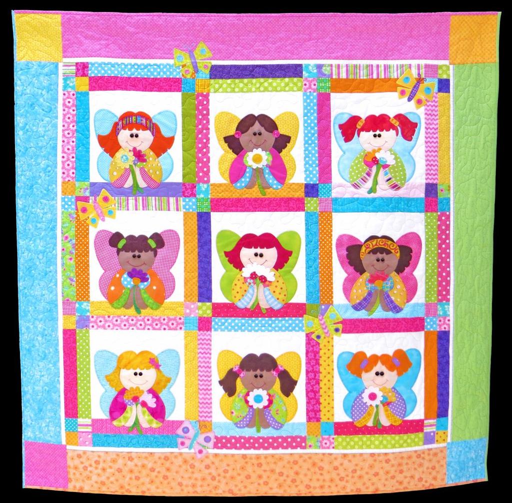 THE FLOWER FAIRIES QUILT LAYOUT This is a free pattern provided by
