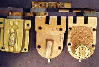 Figure 17-36 Rim locks (from left to right): a dead