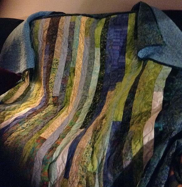 Doris J s lovely, cool colored quilt!