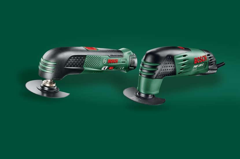 Unbelievably versatile! NEW! New! The Cordless Multifunction Tool PMF 10,8 LI from Bosch.