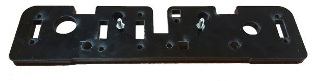 The rod caps are to cover the two holes above the screw