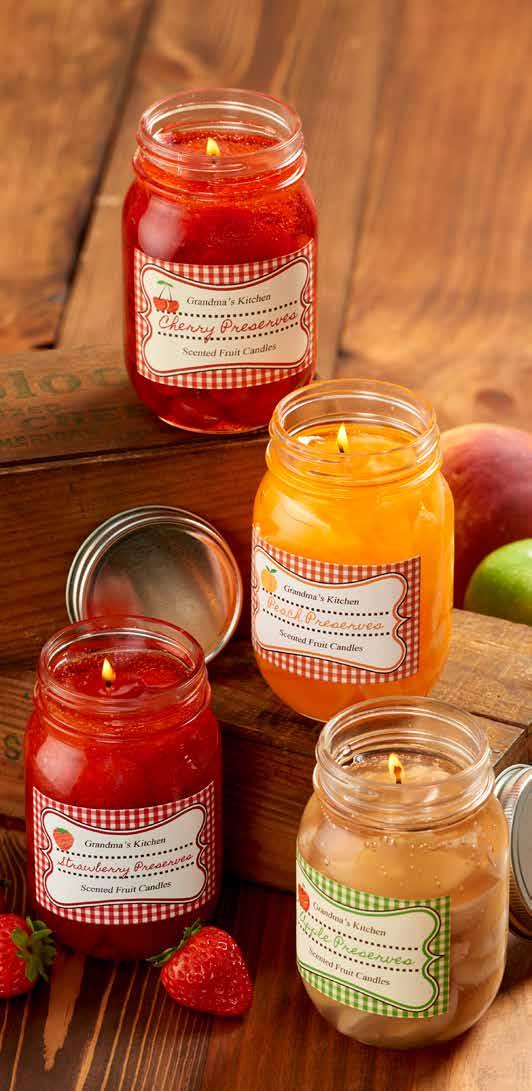 GRANDMA S KITCHEN GEL CANDLES 3763 Made in America Hand-crafted gel candles that look like the fruit preserves