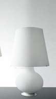 84 - ø 47 white Light bulb: 1x 100 W + 4x 60 W Measurement (cm): H. 180 - ø 47 white Art.