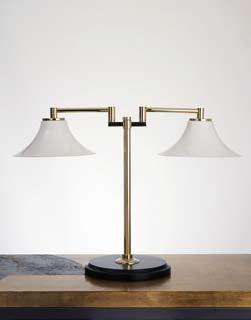 29 / Volume (mc): 0,04 Very nice and elegant design featuring a wood plated arched arm resting on angold k enamled base.