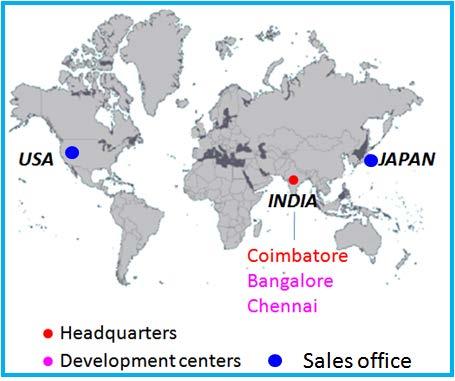 Geographical Location Headquarters at Coimbatore, Tamil Nadu. Southern part of India.
