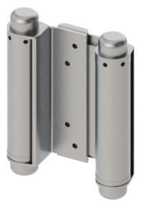 1303 Double Acting Spring Hinge BB1360 Stainless Swing Clear RH Standard (reversible to LH) 3 (76 mm) USP 38.90 126803 1 10 US3 53.50 126804 US4 47.85 126805 US26D 61.20 126807 4 (102 mm) USP 41.