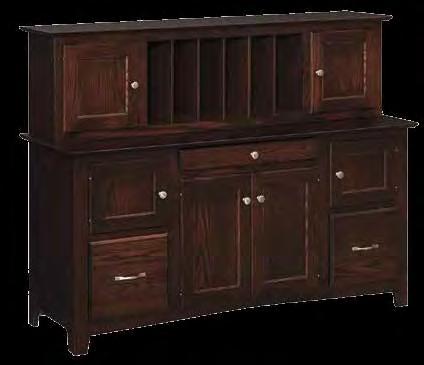 20"d x 30"h Includes: 2 file drawers, 1