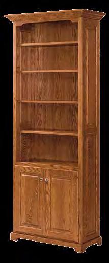 With 3 adjustable shelves + 1 adjustable shelf behind doors